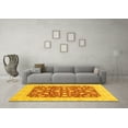 thumbnail image 3 of Ahgly Company Indoor Square Oriental Yellow Traditional Area Rugs, 4' Square, 3 of 4