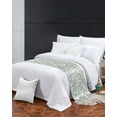 thumbnail image 3 of Green Botanical Bed Runner for Full/ Queen Size Bed, Vintage Leaf Pastoral Rustic Bedspread Protector Slipcover Bed Scarf for Foot Bed Runners & Scarves for Bedroom Hotel Wedding Room 83x20 Inches, 3 of 6