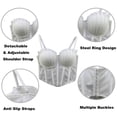 thumbnail image 4 of Xdegoge Corset Tops for Women Spaghetti Strap Lightweight Mesh Cami Cropped Boned Bustier Top Summer Solid Color Fashion Push Up Party Night Out Streewear, 4 of 8