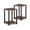 Black Walnut/Brown, variant on Furinno TURN-N-TUBE Side Table Set of 2, 2-Tier Stackable End Table with Open Shelf, Toolless Night Stand, Bedside Table, for Living Room, Bedroom, Black Walnut