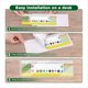 thumbnail image 5 of 30 Etiquetas Autoadhesivas Transparentes Reutilizables de 9,5" X 3,4" para Escritorios de Aulas Escolares., 5 of 5