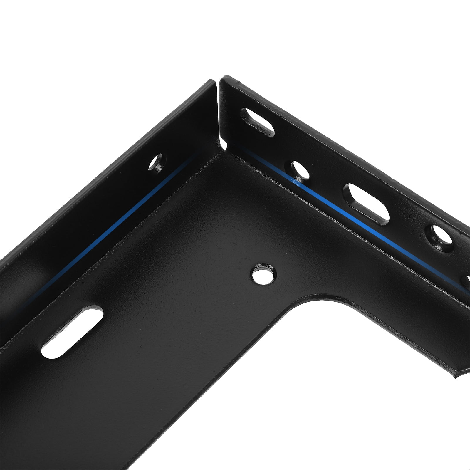 RENACLIPY Floating Shelf Brackets 2Pcs Black Steel Loadbearing For TV Cabinets In Commercial Use
