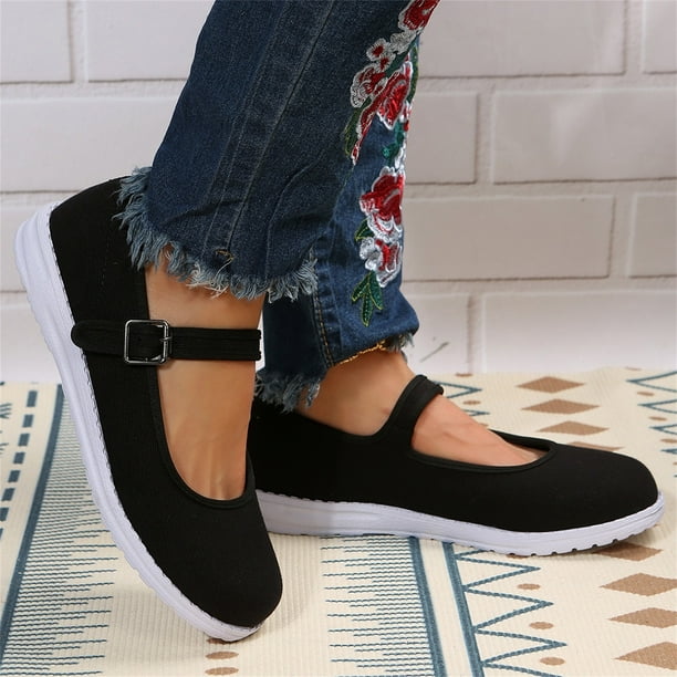 Black non canvas shoes deals
