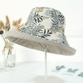 thumbnail image 6 of Prolriy Bucket Hat Womens Outdoor Solid Sun Hat Flower Printed Casual Elegant Sun Hat Hats for Women Grey, 6 of 6