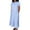 Blue, variant on Youmylove Plus Size Dresses for Women Solid Casual Comfortable Shirt Collar Short Sleeve Pocket Dress Boho Vacation Sundress
