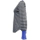 thumbnail image 4 of MHFRRA Blusa Informal Cómoda de Manga Larga con Cuello Redondo y Rayas a La Moda, Suave y Elástica, para Uso Diario Negro, 4 of 5