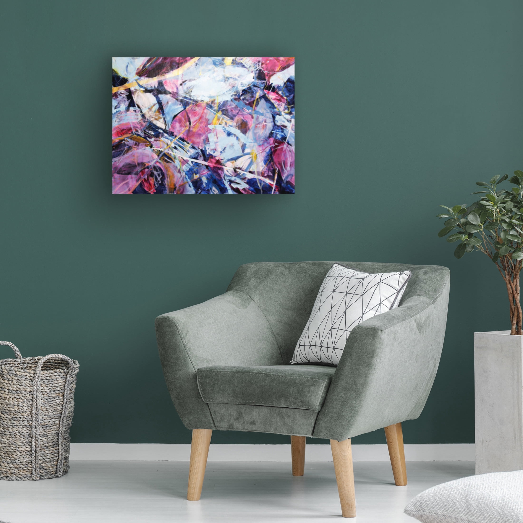 Canvas Wall Art - Kati Bujna 'Icy Winter Leaves 4' Wall Art for Living Room, Bedroom, or Office Décor by Trademark Fine Art - 32 x 24 Inches