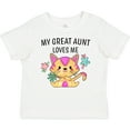thumbnail image 3 of Inktastic My Great Aunt Loves Me with Cute Kitten and Flowers Boys or Girls Baby T-Shirt, 3 of 5