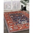 thumbnail image 2 of Ahgly Tapis Rond Intérieur Mi-Siècle Moderne Rose Oriental, 3 Pieds Rond, 2 of 6