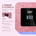 thumbnail image 3 of Lámpara LED UV para uñas GAOY, inalámbrica, recargable, con 4 temporizadores, rosa, 3 of 7