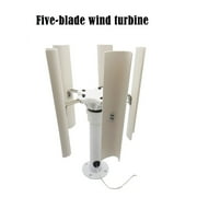 Vertical Five-blade Wind Generator Model Three-phase Permanent Magnet Brushless Generator Low-speed Windmill Portable Outdoor ,Easy to Use