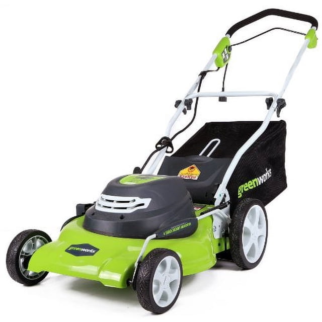 Greenworks Tondeuse à Gazon Électrique Filaire 3-en-1 de 12 A, 20 Pouces, 25022