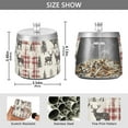thumbnail image 2 of Yayeee Ashtray with Lid for Cigarette Smokeless Stainless Steel Home Ash Holder, Beige Deer, 2 of 7