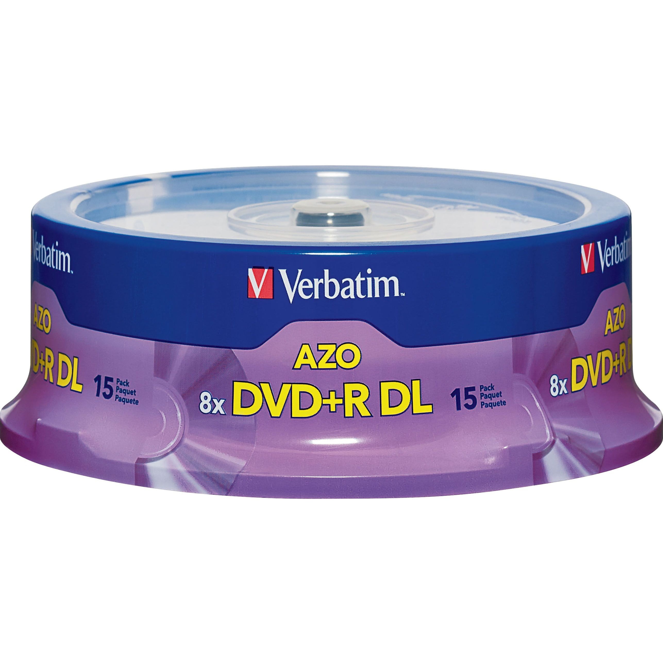 Double Layer DVD+R DL 8.5GB 8x 15pk Spindle