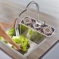 thumbnail image 7 of Mexico Flower Ornament Sink Splash Guard for Faucet 2 Packs Faucet Absorbent Mats, Ethnic Tribal Style Faucet Handle Drip Catcher Quickly Drying Mat for Kitchen Counter Bathroom RV, 14.9"x5.5", 7 of 7