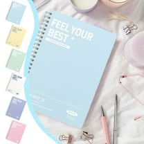 Back-to-educational A5 Horizontal Thickened Coil Notebook, Colorful Plastic Cover, Quality Writing Paper, No Additive, for Dorm Use, Ideal Study Notebook, College Learner, Educational, Vsgery