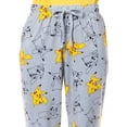 thumbnail image 5 of Pokemon Women's Pikachu Bolts 2 Piece Shirt and Pant Combo Adult Pajama Lounge Set, 5 of 8