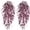 Fuchsia, variant on 4Pcs Artificial Hanging Plants Faux Plastic Bell Leaves Greenery Ivy Hanging Vines Wall Plants for Indoor Outdoor Garden Patio Yard Room Party Weddings Home Decorations (Fuchsia)
