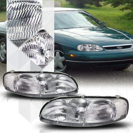 Chrome Housing Crystal Lens Headlight Lamp For 95 01 Chevy Lumina Chrome Housing Crystal Lens Headlight Lamp For 95 01 Chevy Lumina Monte Carlo 96 97 98 99 00
