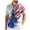 Hot Pink, variant on V-Neck T-Shirts Men, 250 Years America American Flag Shirts for Men: 4th of July Hawaiian Shirt Patriotic Button Down 250 Anniversary USA Outfits(Hot Pink,L)