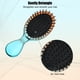 thumbnail image 3 of Unique Bargains Mini cepillo de pelo de viaje cepillo desenredador de gradiente de bolsillo para cepillo de pelo húmedo y seco para mujeres naranja verde, 3 of 7