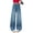 Blue, variant on YunPes Girls Pants Spring and Autumn Wide Leg Straight Fashionable Casual Girls Jeans Softball Pants Girls