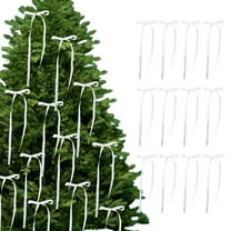 Christmas Bows Ornaments Red Christmas Bows Outdoor for Christmas Tree 31.5 inches Fine Silk Ribbon Bows Festive Ambiance Decoration Pendant for Wreaths,Gifts Holiday Home Decor