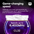 thumbnail image 2 of Kit de RAM DDR5 Crucial Pro 32GB (2x16GB) 6400MHz CL32 Blanco, 2 of 6