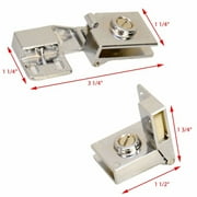 Hafele Boat Glass Door Hinge Inset (Pair) | 3 1/4 x 1 1/4 x 3/4 Inch