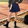 thumbnail image 4 of Girl’s High Waist Pleated Skort - School Uniform Skirt with Built in Shorts - Fashion Casual Tennis Sports Skirts,5-6 Years, 4 of 9