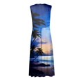thumbnail image 5 of Robes d'Été pour Femmes Colorées, Fluides, Décontractées, Sans Manches, Robes Maxi, Tenue de Plage Hawaïenne avec Encolure en V, 5 of 5