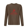 thumbnail image 3 of Posijego Men's Christmas Shirts Soft Long Sleeve T Shirts Big and Tall Mens Pullover Basic Tee Tops, 3 of 4