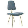thumbnail image 2 of Modway Ponder Performance Velvet Dining Side Chair, Blue, 2 of 5