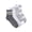 Grey/Green, variant on Women's Dream Step Quarter Crew Socks, 4 Pair Pack