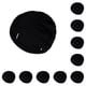 thumbnail image 3 of Soidarity Gorro de baño para mujer, fácil de usar y transpirable, cómodo, gorro de baño de tela, ajustable, negro negro 10Conjunto, 3 of 6