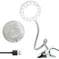 thumbnail image 1 of Lámpara de aumento que protege los ojos, lente de vidrio óptico de aumento de 8X con luz LED antideslumbrante de tono blanco frío, cuello de cisne flexible ajustable para leer, trabajar en la, 1 of 7