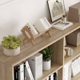 thumbnail image 4 of Homfa 74.3” Double Wide 6-Tier Bookcase, Extra Large Wooden Freestanding Display Bookshelf for Home Office Living Room, Light Oak, 4 of 8