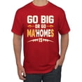 thumbnail image 2 of Wild Bobby Go Big Or Go Ma'HOMEs Football Fan Sports Men Graphic Tee, Red, Small, 2 of 6