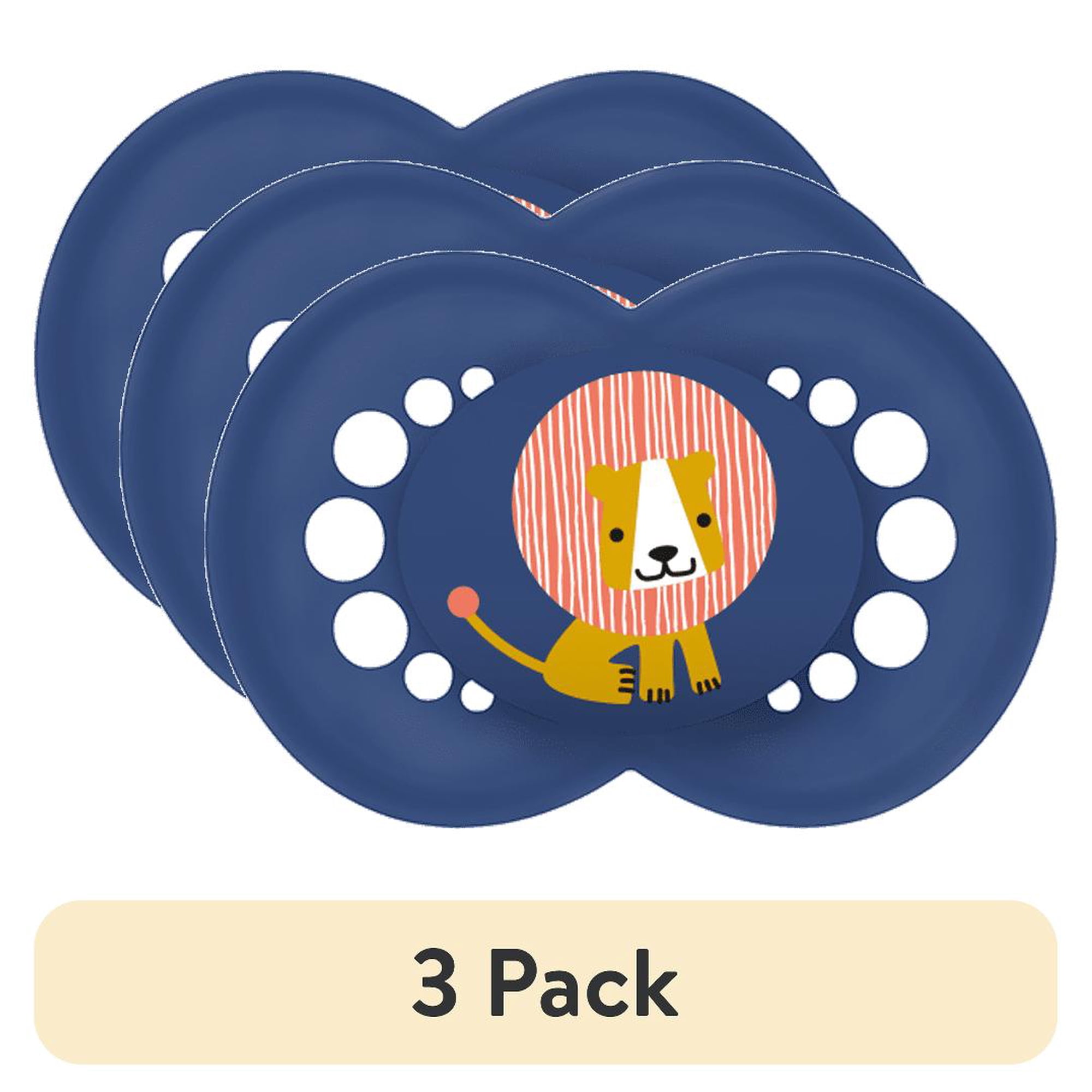 (3 pack) MAM Original Matte Pacifier, 16+ Months, Unisex, 2 Pack