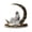 A, variant on Chanana Islamic Elegant Crescent Moon & Lantern Desktop Ornament, 2D Moon Crescent Lantern Sign Ornaments for Muslim Islam Ramadan Eid Decorations