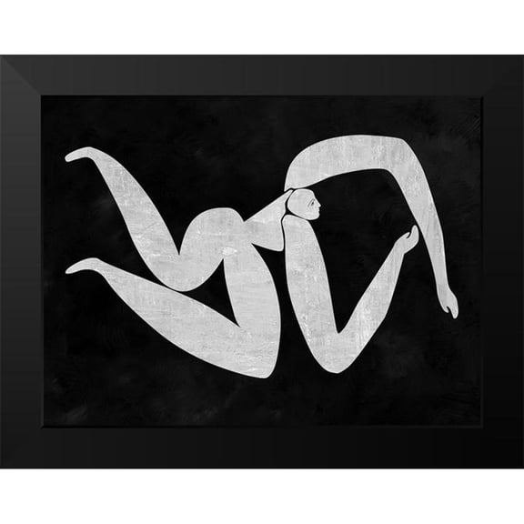 Urban Road 14x12 Black Modern Framed Museum Art Print Titled - Monique Cut-Out IV