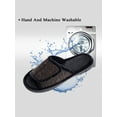 thumbnail image 6 of DL Adjustable Mens Slippers Memory Foam Open Toe House Slippers, 6 of 7