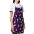 thumbnail image 4 of Disketp Peacock Feathers3 Kitchen Apron with adjustable Aprons for Women with Pockets Cooking Powder Pink Apron, 4 of 7