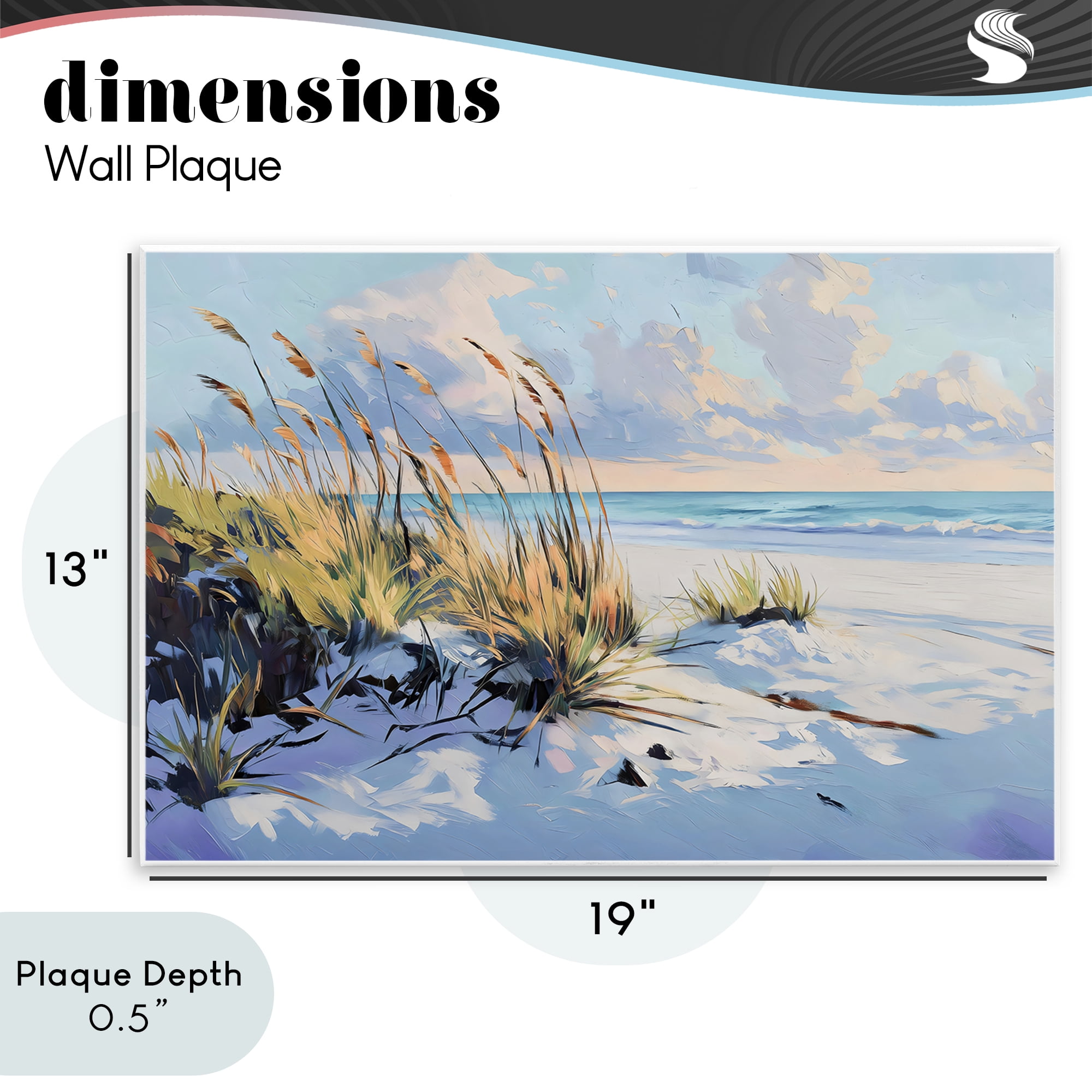 Stupell Industries Grassy Sand Dunes Beach Wall Plaque Art, design by Gina Kelly