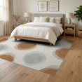 thumbnail image 3 of ODIKA 6'x9' Washable Area Rug Non-Slip, Chair-Friendly, Abstract Contemporary Brushed Watercolor Blended Transitions for Dining Room, Under Table, Office Décor, 3 of 7