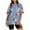Blue, variant on Short Sleeve Floral Tops for Women Plus Size Cotton Oversized Summer Crew Neck Loose Fit Casual Tshirt Blouses (Pink L)