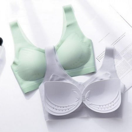 

Clearance!Womens Push Up Bralette Seamless Bras For Ladies Brassiere Bra Gathers Shock-Proof Pad No Trace Underwear