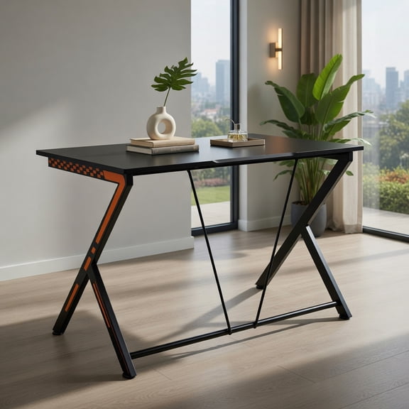Kadyn Gaming Desk,Gamer Computer Table, Game PC Workstation,Home Office Modern Ergonomic Study Computer Desk for Small Space