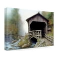 thumbnail image 4 of Canvas Wall Art - FootePrint Art 'Bridge Over County Creek' Wall Art for Living Room, Bedroom, or Office Décor by Trademark Fine Art - 32 x 22 Inches, 4 of 4