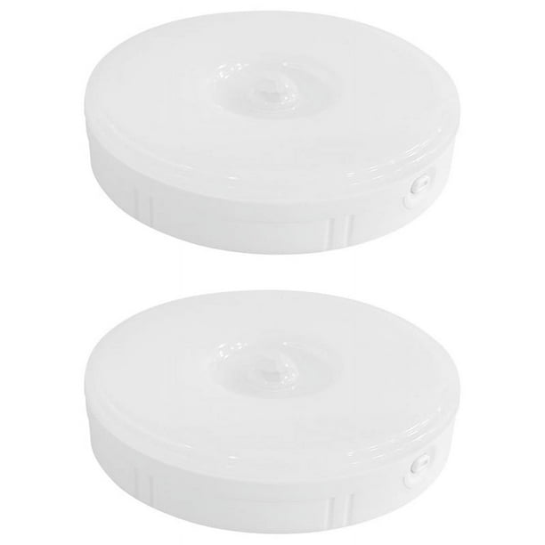 2X Sensor de Movimiento PIR Luz de Noche LED Lámpara de Noche Regulable Recargable Por USB, Luz